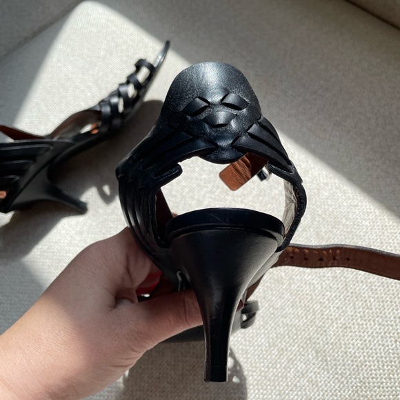 Givenchy Cage Heel Size 36.5 Black Open Shoe Bootie look. Ankle strap. - Picture 11 of 15